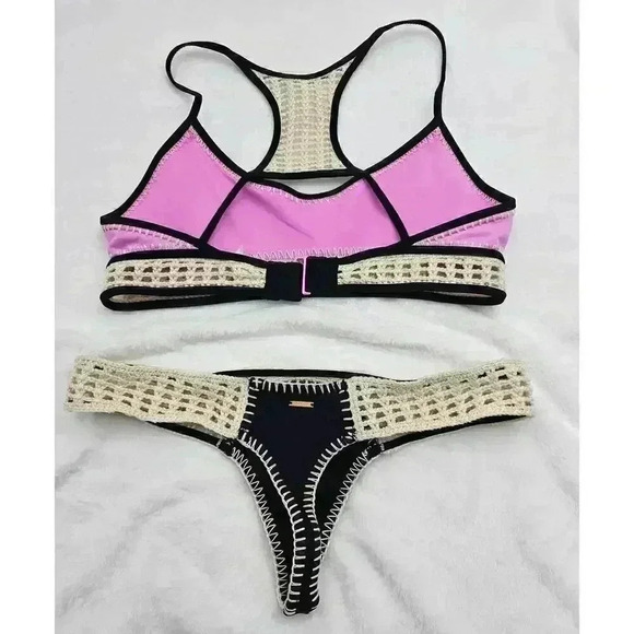 Victoria's Secret Women's S/M/34DD Purple, Blue, and Black Mix n Match Bikini - Picture 6 of 10